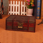 Retro desktop book organizing boxes