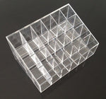 Lipstick rack 24 compartment storage Suitable for lipstick, eyebrow pencil, eyelash pen and other cosmetic storage and merchandise display
