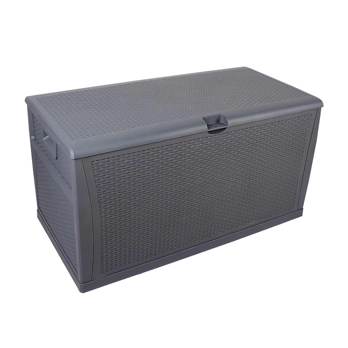 20gal, Grey, Yard Storage Boxes, Plastic, Cuboid 175lb