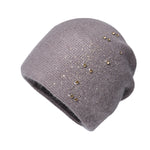 Korean Fashion Cold Knitted Earflaps Cap Mother Pullover Beanie Hat