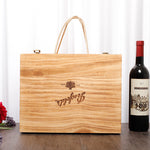 Wooden Packaging Of Six Wine Boxes