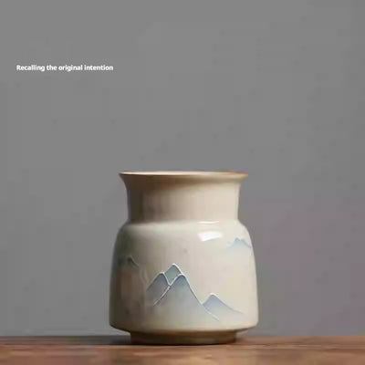 Retro Hand-painted Yuanshan Tea Ceremony Six Items Suit